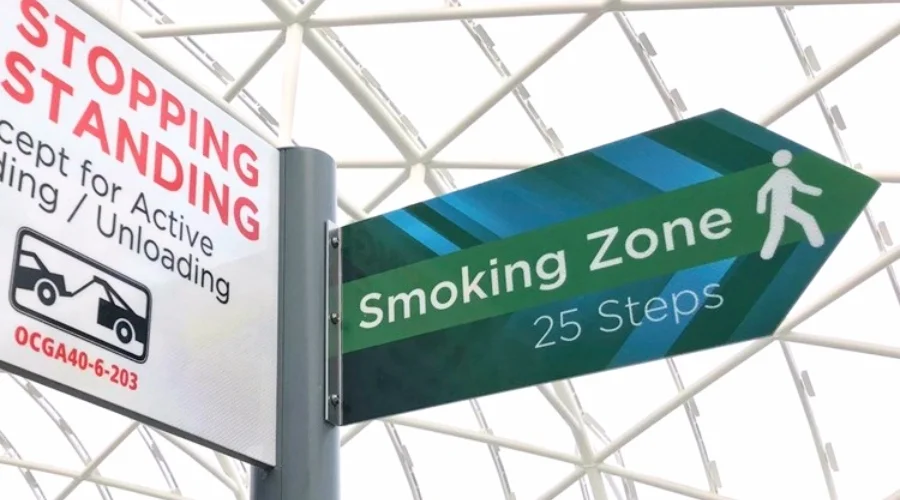 Atlanta Airport Smoking Area 