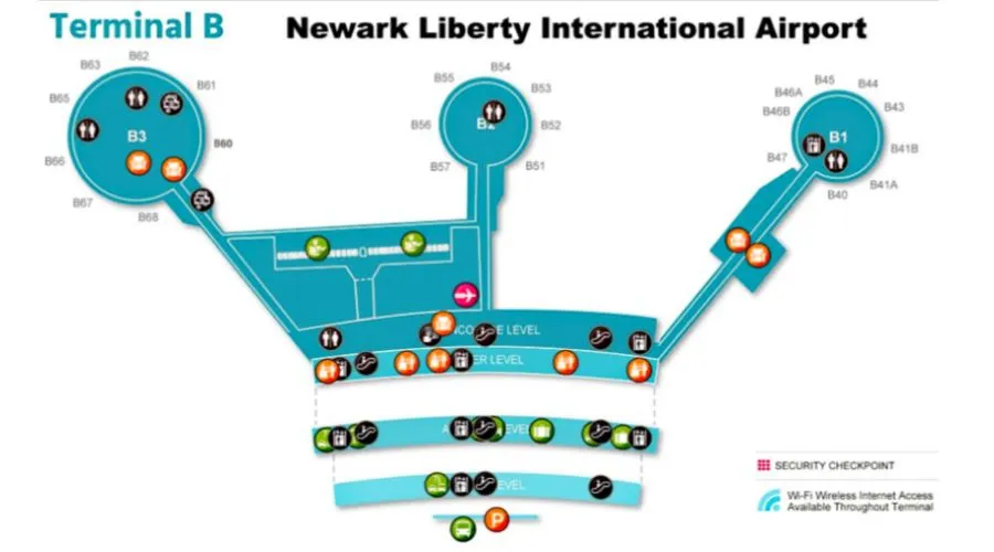 Smoking Area Newark Airport (EWR) with Map, Policies Guide